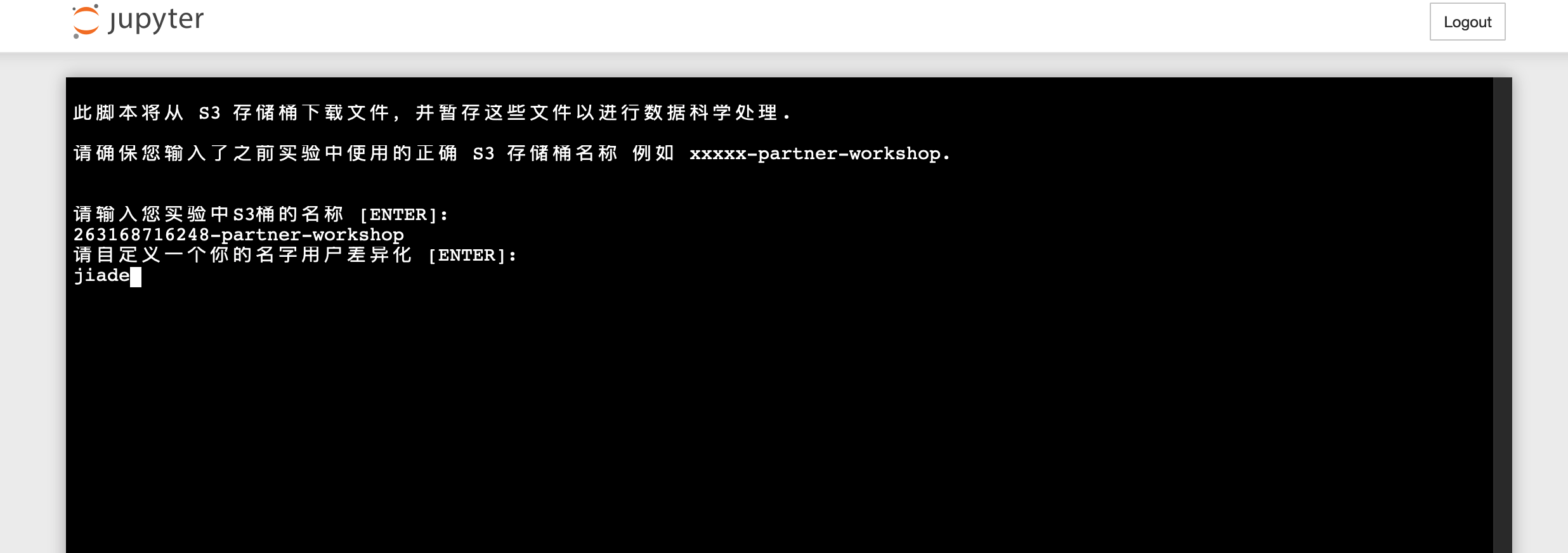 控制台屏幕截图